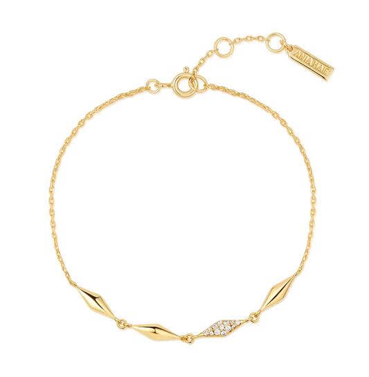  Dusk Divas - Schakelarmbanden - Zilver / 14kt GP - Zirkonia - 18,5cm